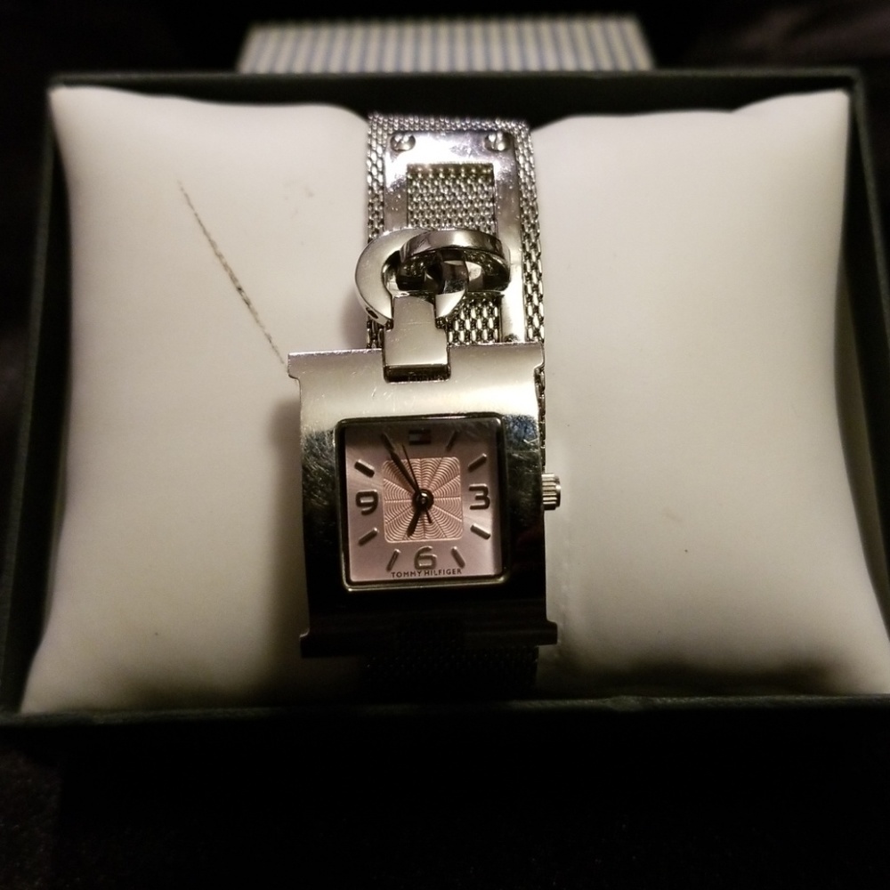 Tommy Hilfiger Silver Pendant Watch
